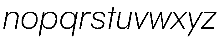 Spag LightItalic Instance Font LOWERCASE
