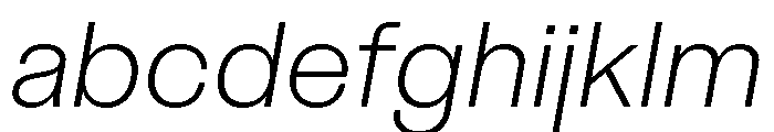 Spag LightItalic FONT