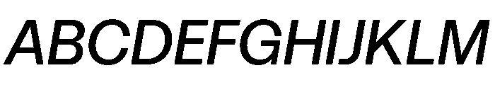 Spag MediumItalic Instance Font UPPERCASE