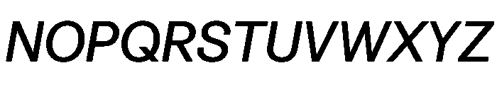 Spag MediumItalic Instance Font UPPERCASE