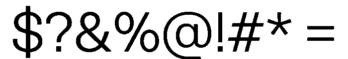 Spag Regular Instance Font OTHER CHARS