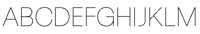 Spag Thin Instance Font UPPERCASE