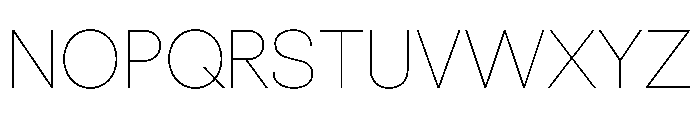 Spag Thin Instance Font UPPERCASE
