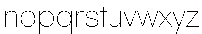Spag Thin Instance Font LOWERCASE