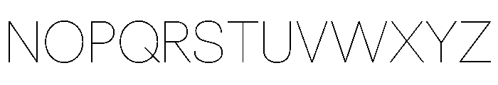 Spag Thin Font UPPERCASE
