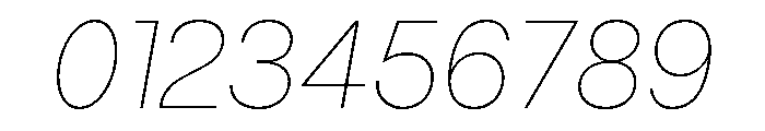 Spag ThinItalic Instance Font OTHER CHARS