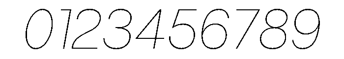 Spag ThinItalic Font OTHER CHARS