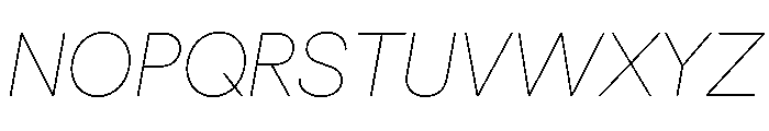 Spag ThinItalic Font UPPERCASE