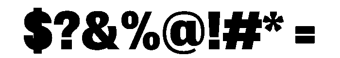 Spent Blk Instance Font OTHER CHARS