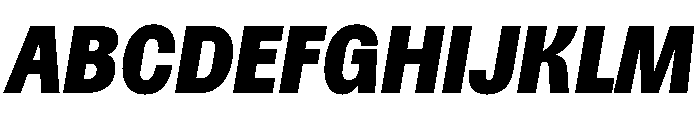 Spent BlkItalic Instance Font UPPERCASE