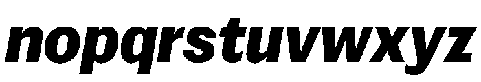 Spent BlkItalic Instance Font LOWERCASE