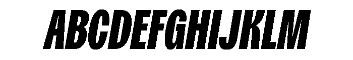 Spent CmpExBdItalic Instance Font UPPERCASE