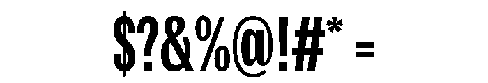 Spent CmpMed Instance Font OTHER CHARS