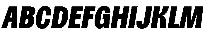 Spent CmpctBlkItalic Instance Font UPPERCASE