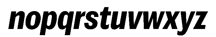 Spent CmpctExBdItalic Instance Font LOWERCASE