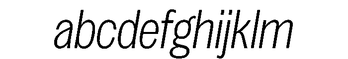 Spent CmpctExLtItalic Instance FONT