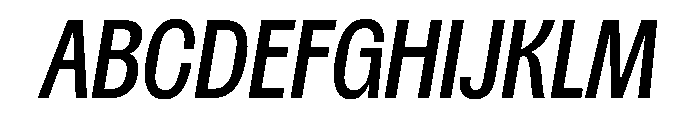 Spent CmpctItalic Instance Font UPPERCASE
