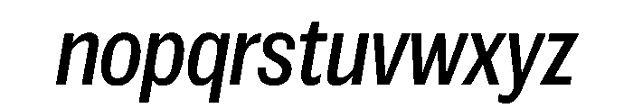 Spent CmpctItalic Instance Font LOWERCASE