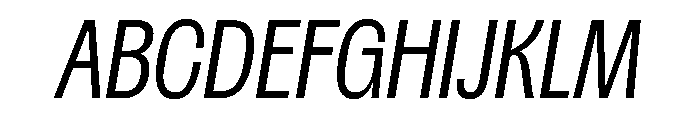 Spent CmpctLtItalic Instance Font UPPERCASE