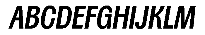 Spent CmpctMedItalic Instance Font UPPERCASE