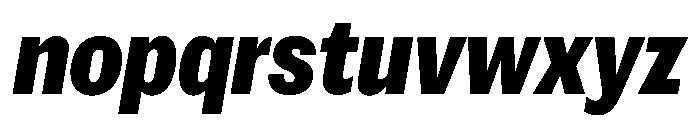 Spent CompactBlackItalic Font LOWERCASE