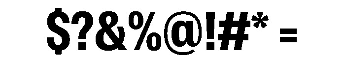 Spent CompactBold Font OTHER CHARS