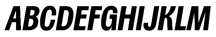 Spent CompactBoldItalic Font UPPERCASE