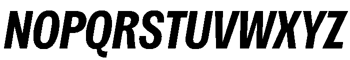 Spent CompactBoldItalic Font UPPERCASE