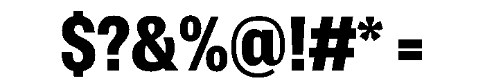 Spent CompactExtraBold Font OTHER CHARS