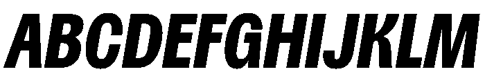 Spent CompactExtraBoldItalic Font UPPERCASE