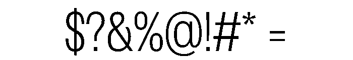 Spent CompactExtraLight Font OTHER CHARS