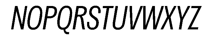 Spent CompactLightItalic Font UPPERCASE