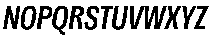 Spent CompactMediumItalic Font UPPERCASE