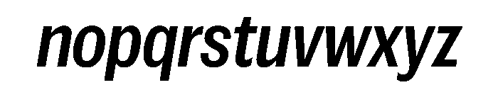 Spent CompactMediumItalic Font LOWERCASE