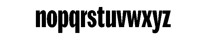 Spent CompressedBold Font LOWERCASE