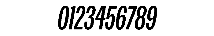 Spent CompressedItalic Font OTHER CHARS