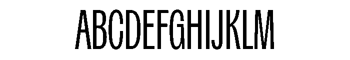 Spent CompressedLight Font UPPERCASE
