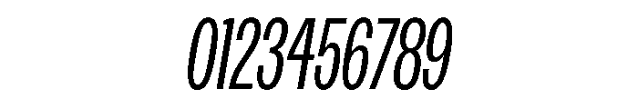 Spent CompressedLightItalic Font OTHER CHARS