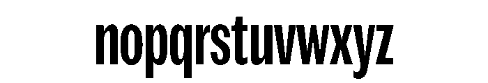 Spent CompressedMedium Font LOWERCASE