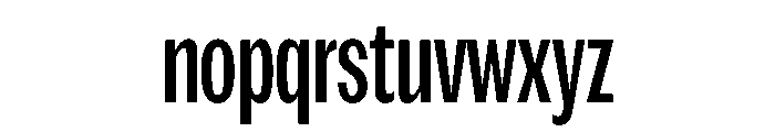 Spent Compressed Font LOWERCASE