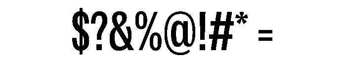 Spent Cond Instance Font OTHER CHARS
