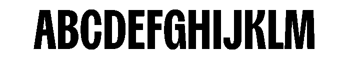 Spent CondBd Instance Font UPPERCASE