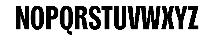 Spent CondBd Instance Font UPPERCASE