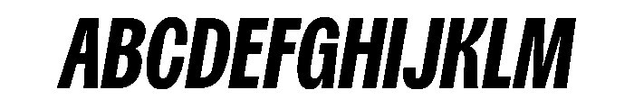 Spent CondBdItalic Instance Font UPPERCASE