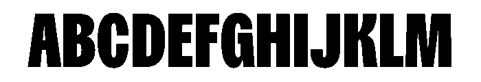 Spent CondBlk Instance Font UPPERCASE