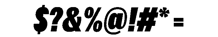Spent CondBlkItalic Instance Font OTHER CHARS