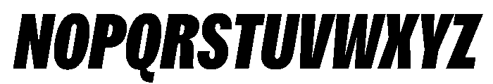 Spent CondBlkItalic Instance Font UPPERCASE