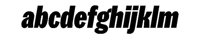 Spent CondBlkItalic Instance FONT