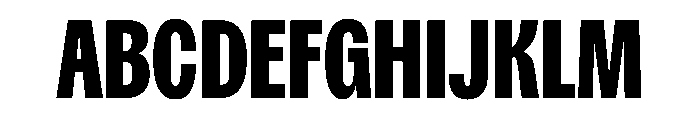 Spent CondExBd Instance Font UPPERCASE