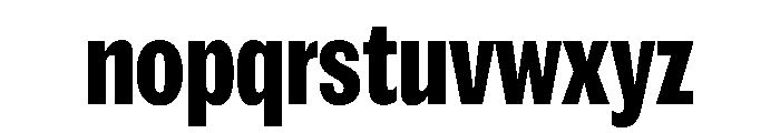Spent CondExBd Instance Font LOWERCASE